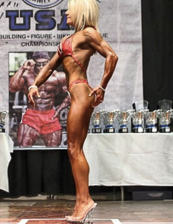 Lisa Spitzer Competing on Stage