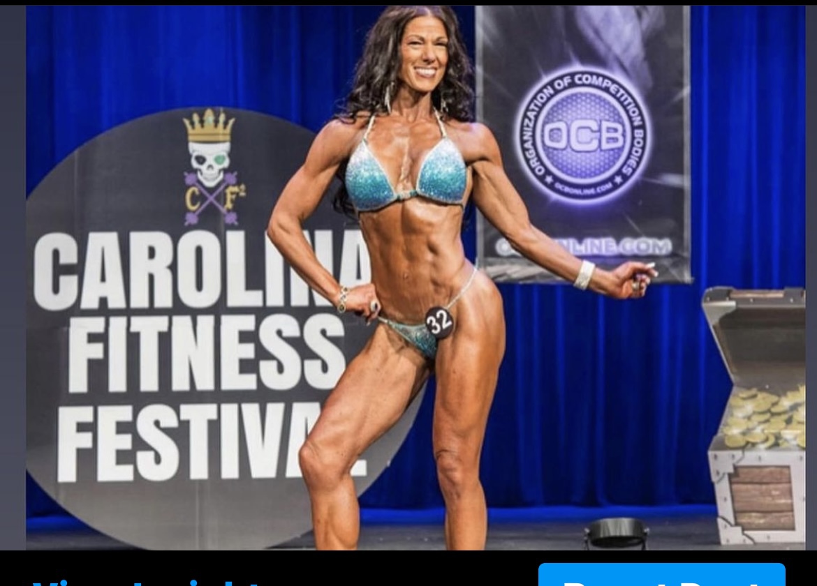 Elite Physique Competing at Fitness Competition